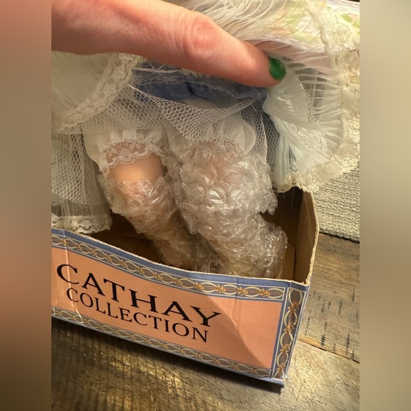 Porcelain Doll - Blue and White - Picture 7 of 7